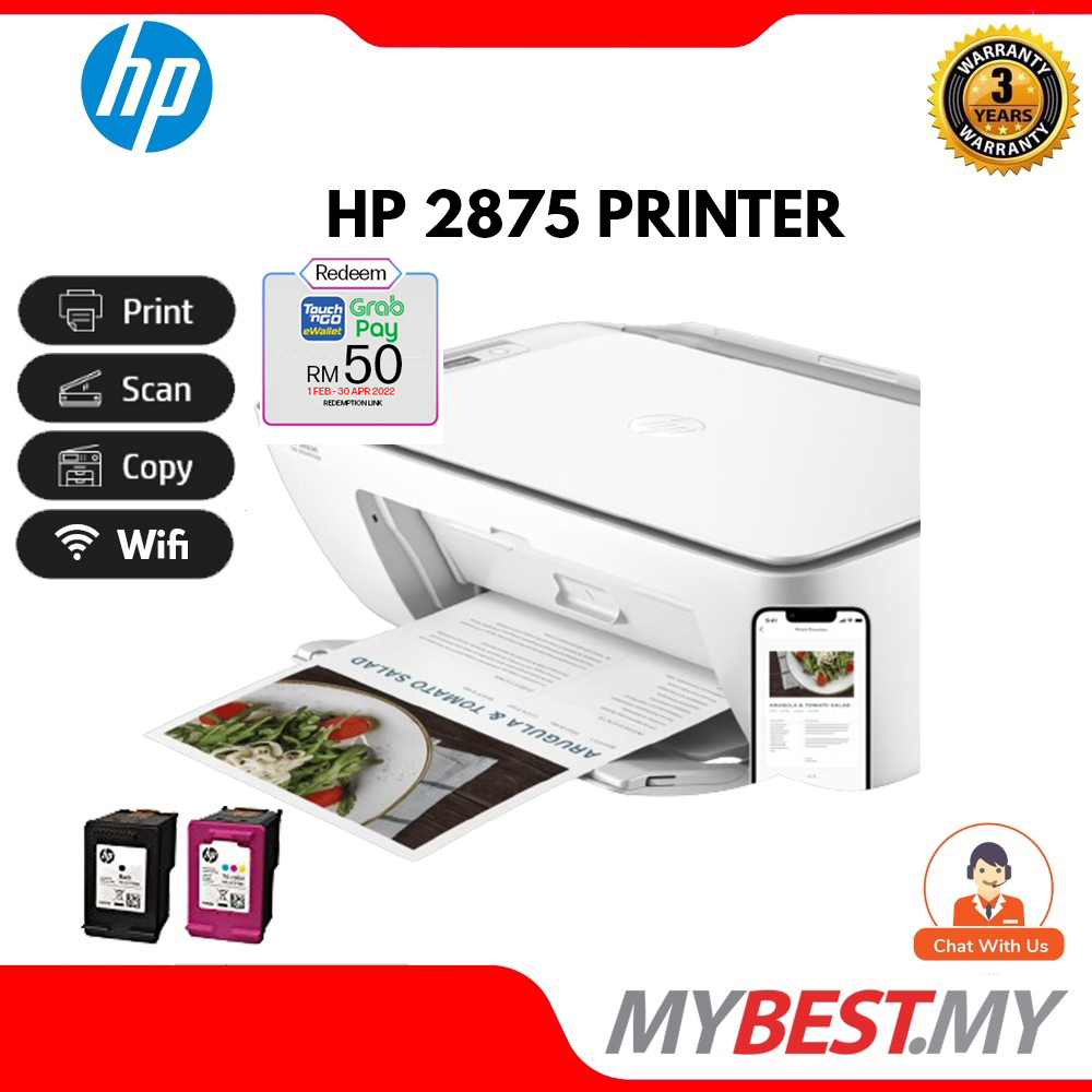 HP DeskJet Ink Advantage 2777 / 2776 / 2875 (NEW) Shopee Malaysia