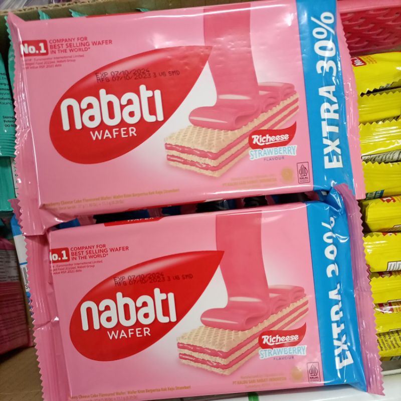 NABATI WAFER RICHEESE STRAWBERRY FLAVOUR | Shopee Malaysia