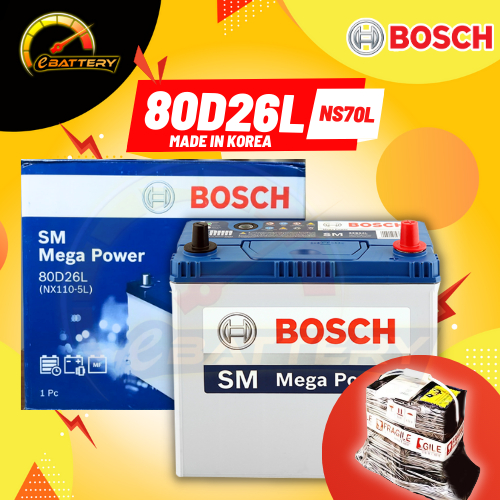 NS70 NS70R NS70L 90D26L 90D26R BOSCH MF Bateri Kereta Car Battery
