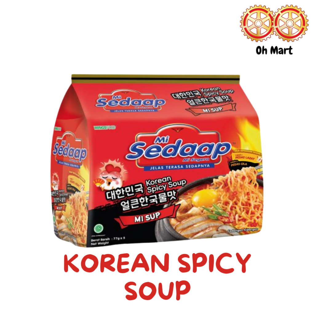 Mi Sedaap Asli Korean Spicy Soup Korean Spicy Chicken Instant Noodles