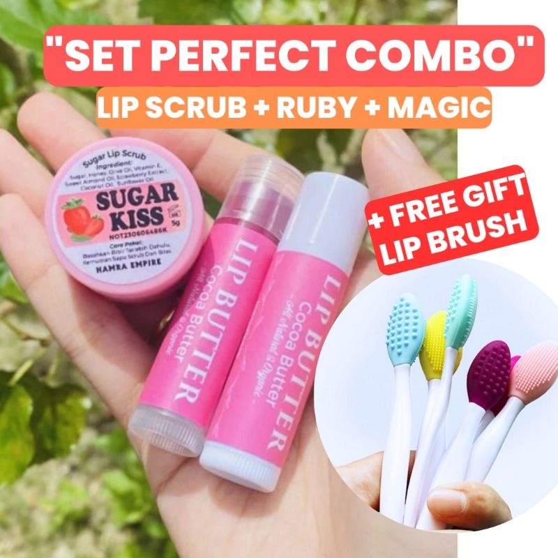 LIP SCRUB Sugar Kiss Lip Butter Untuk Bibir Hitam Organic 100 Homemade