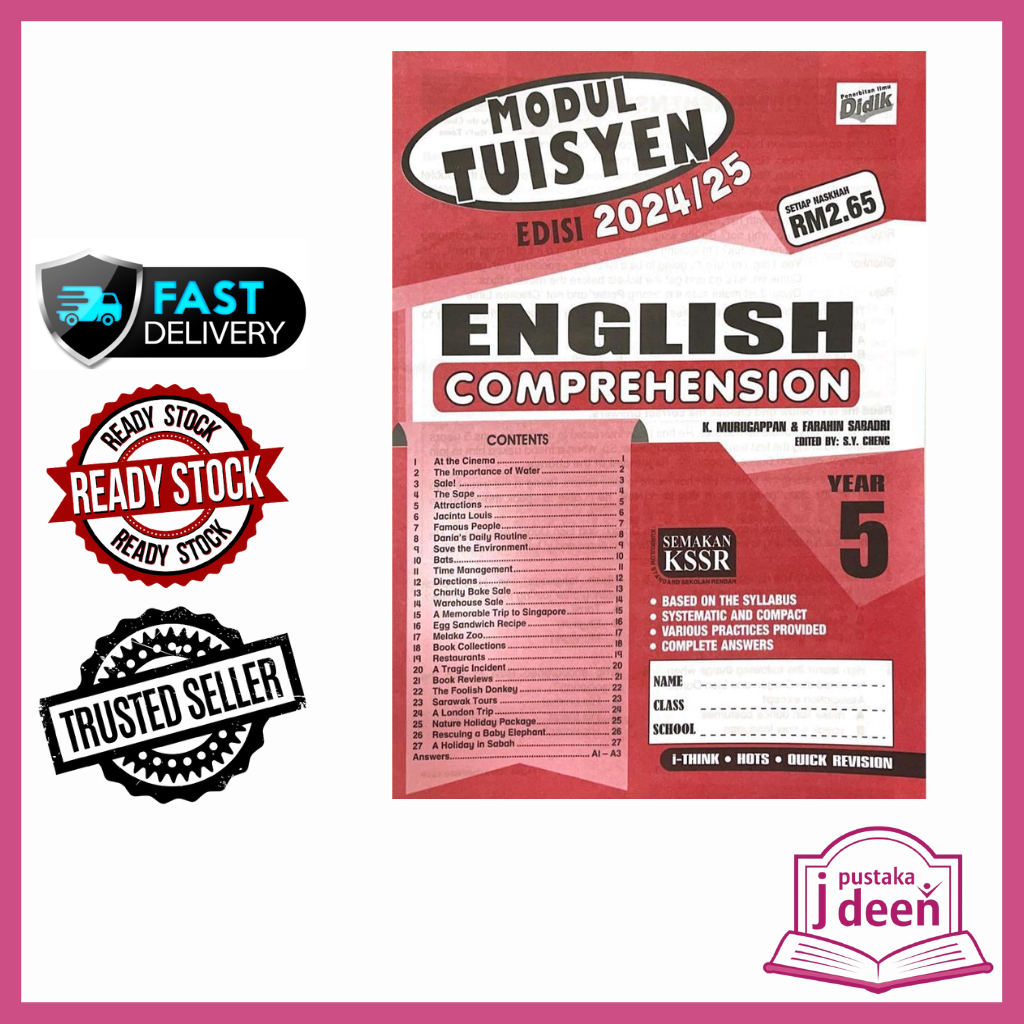 JDEEN BUKU LATIHAN ENGLISH (COMPREHENSION) TAHUN 5 - MODUL TUISYEN ...