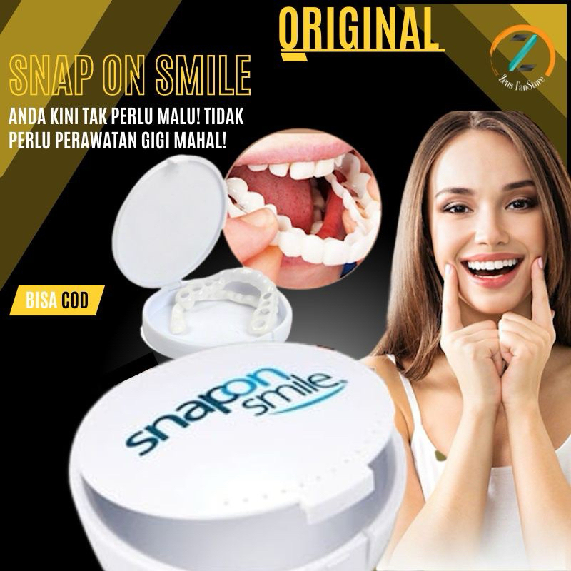 1 PAIR Snap On Smile Fake Teeth Tooth Upper + Lower Whitening Dental