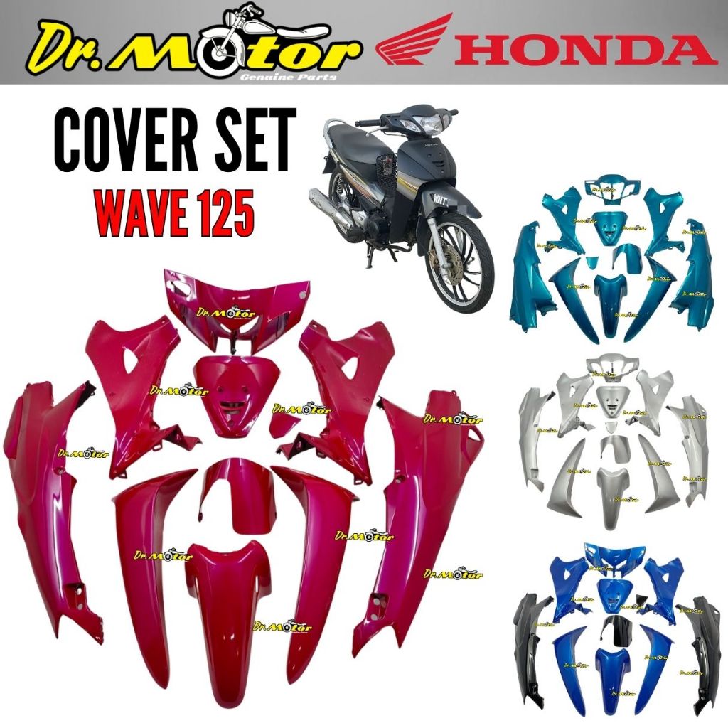 HONDA WAVE 125 WAVE125 COVERSET COVER SET BODY CAVER KAVER BODY