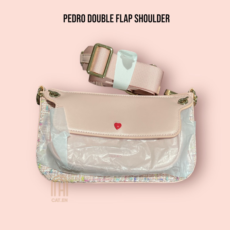 Structured flap shoulder hot sale bag pedro