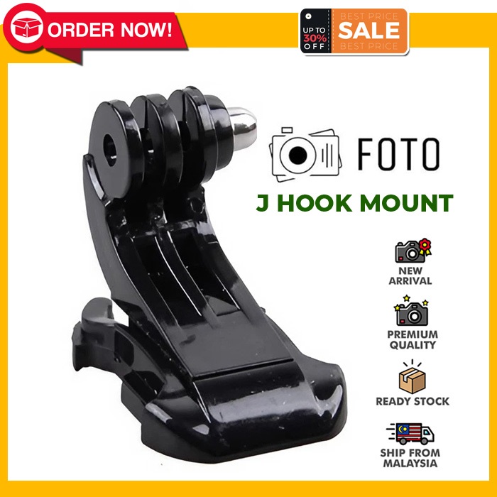 Go Pro J Hook Realease Buckle Gopro J Mount 9/8/7/6/5/4 Black