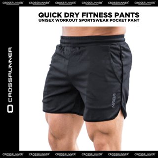 M-2XL Men Fitness Sport Shorts Pants Seluar Sportwear Fitness