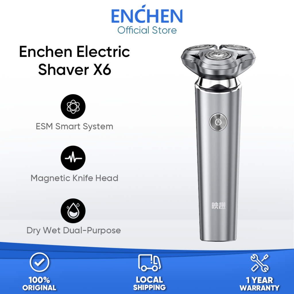 Enchen Electric Shaver X6 3D Floating Shaver Man Suction Razor