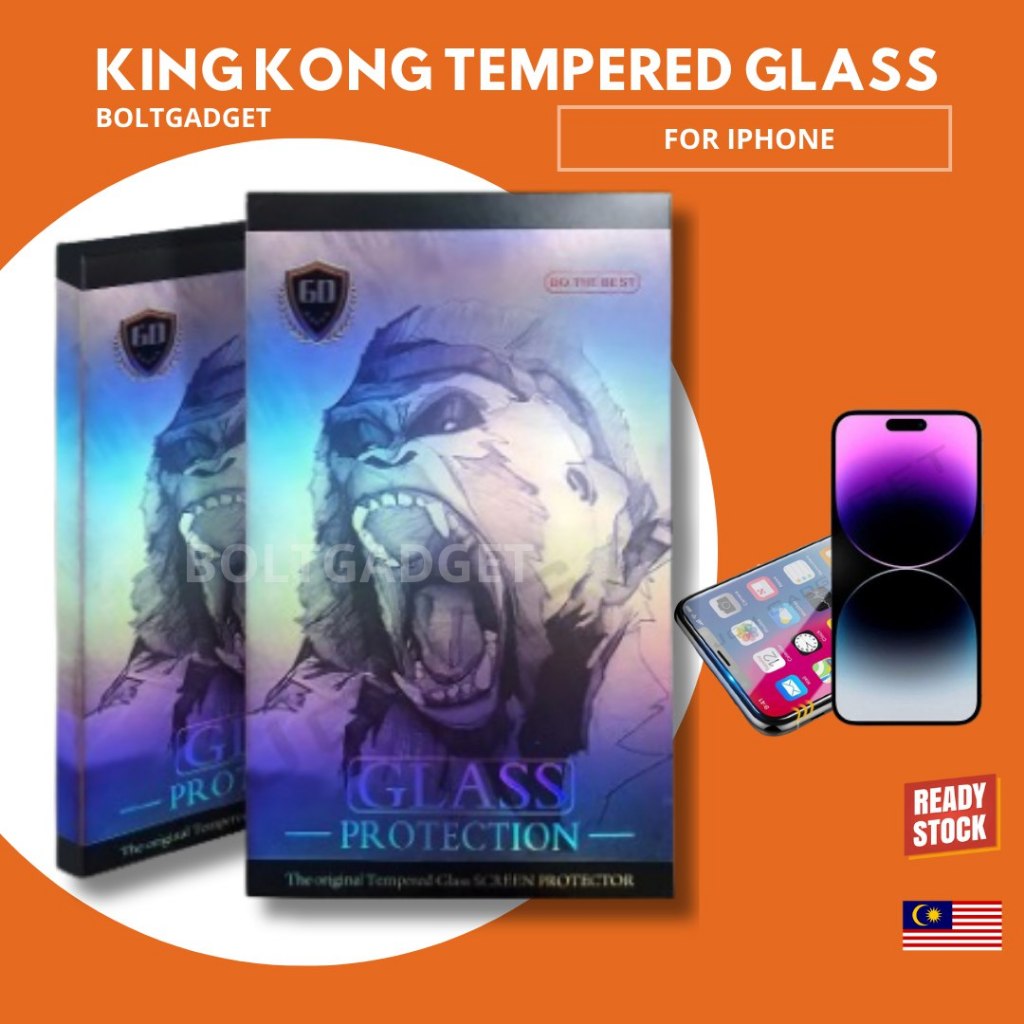 【KING KONG】For Ip 14 15 Pro Max 13 12 11 XR X Xs Max 7 8 Plus 6s Full