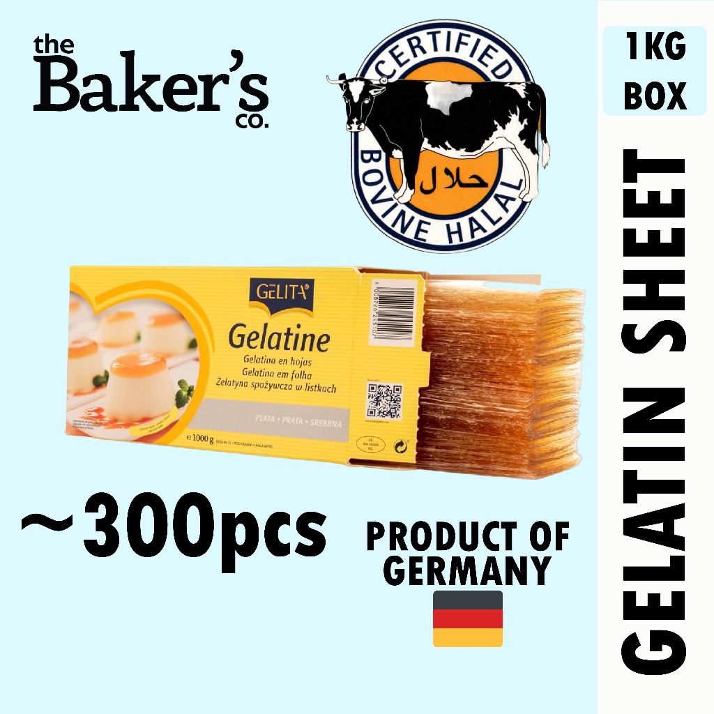 GELITA GELATIN SHEETS HALAL BOVINE GERMANY (ORIGINAL PACK) Shopee