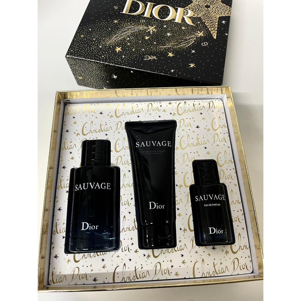 Sauvage edp 3IN1 GIFT SET (Sa-uvage edp 100ml+ After Shave balm 100ml ...