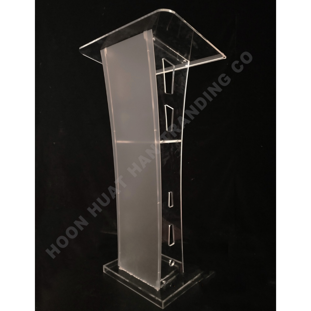 115cm*60cm*40cm Acrylic Rostrum LED Light Rostrum Lecterns Stainless