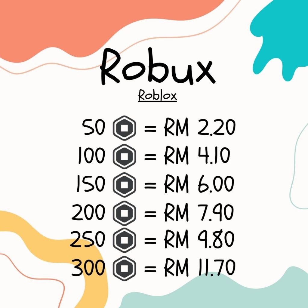 ・Roblox ・Currency・Legendary・Robux・RBX・Cheap・Murah・50・100・150・200・250