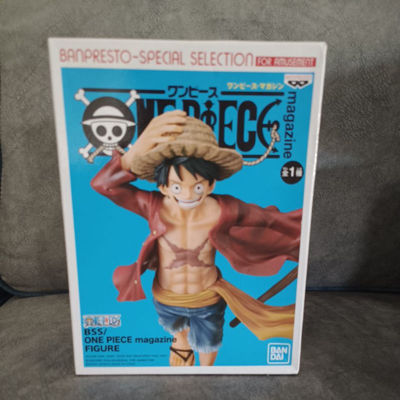 BSS one piece magazine figure monkey d luffy (white sticker) | Shopee