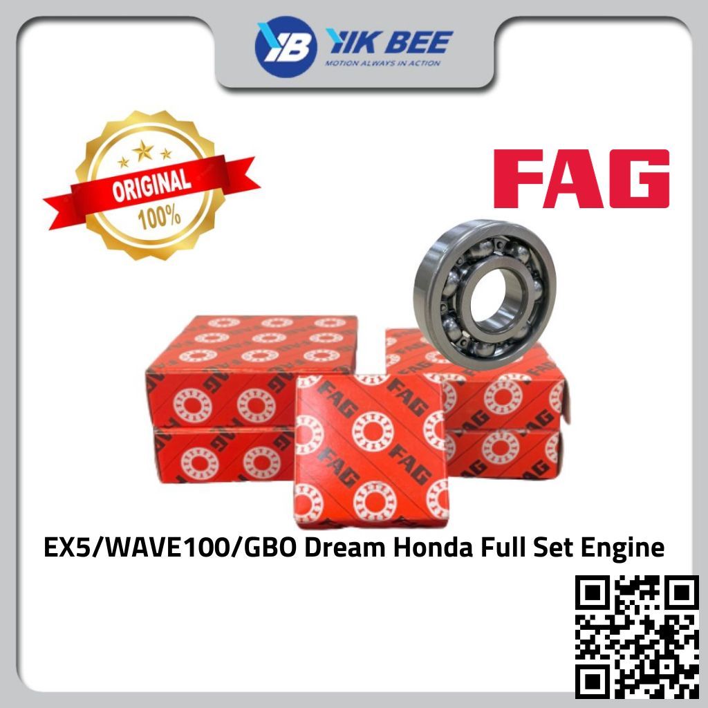 EX5 / WAVE100 / GBO DREAM HONDA FULL SET ENGINE CRANKSHAFT GEARBOX