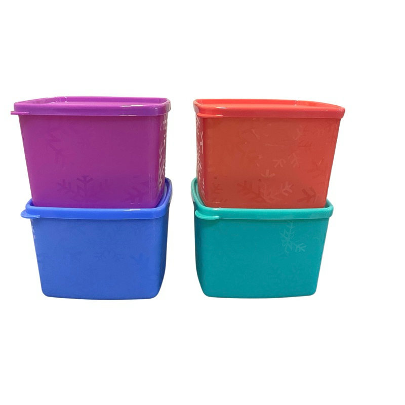 CLEARANCE!! Bekas Tupperware Snow Flakes (4 PCS ) 800ml | Shopee Malaysia