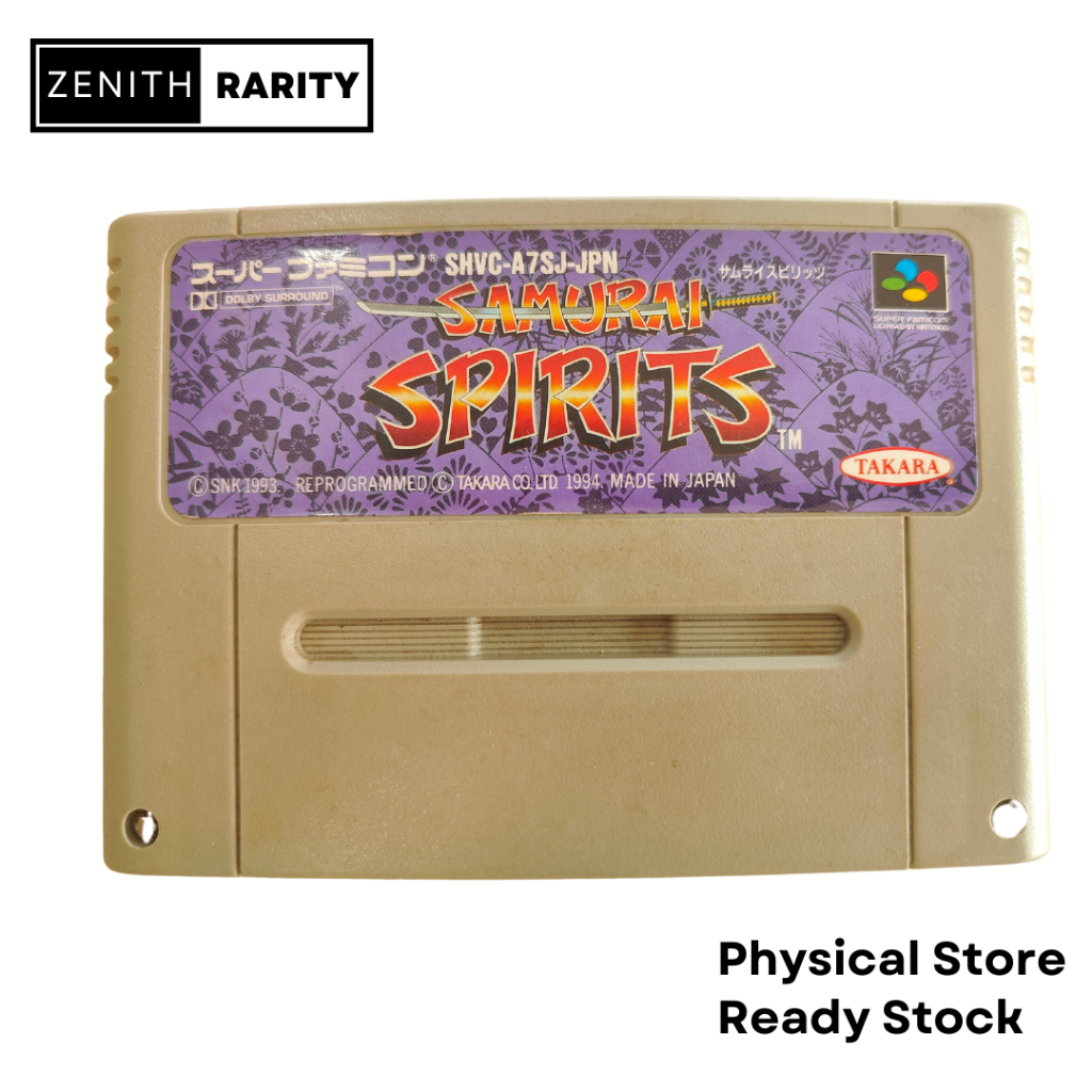 Zenith Rarity Nintendo Super Famicom SFC game Samurai Spirits | Shopee ...