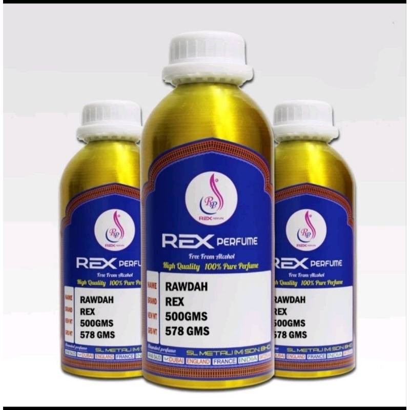 REX ATTAR, RAUDAH BY REX PERFUME (100% ORIGINAL) WITHOUT ALCOHOL ...