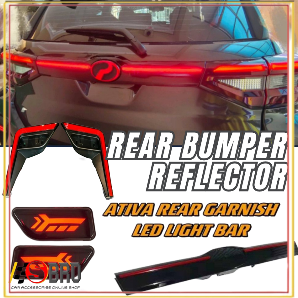 Perodua Ativa 2021- PRESENT Rear Garnish With Light Bar Dynamic Rear ...