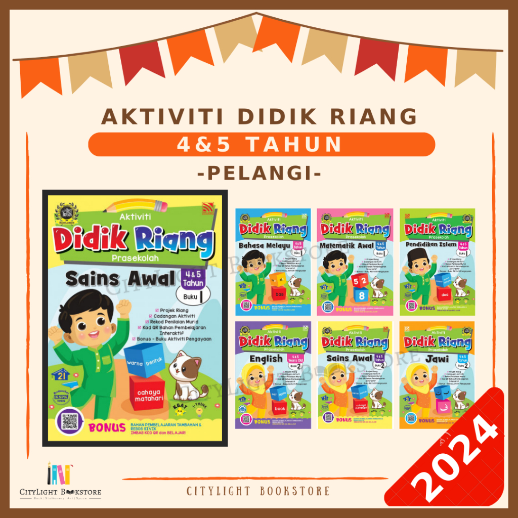 [CITYLIGHT] Prasekolah: Aktiviti Didik Riang 4 & 5 Tahun - Pelangi ...