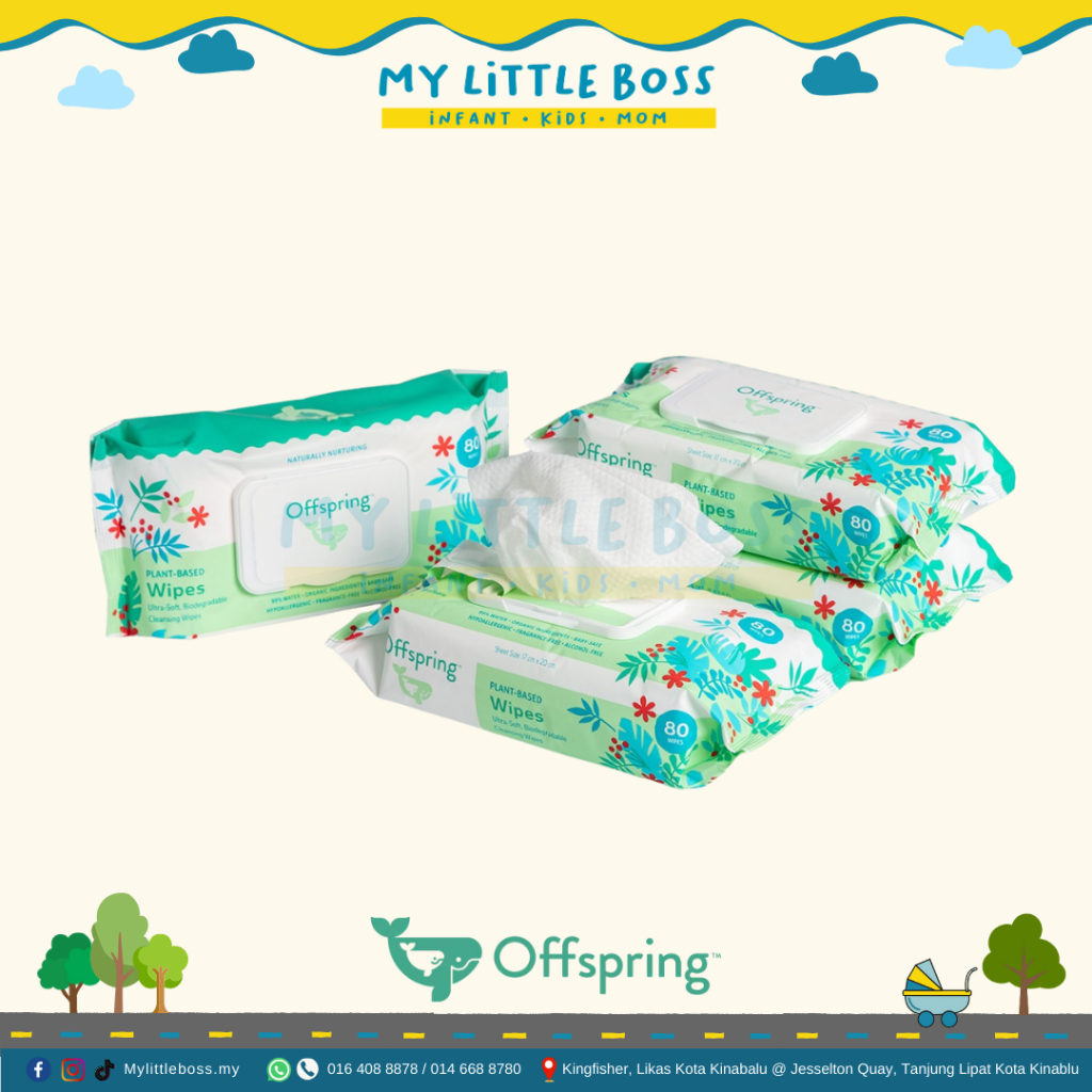 Offspring Baby Wipes (80 ct) | Shopee Malaysia