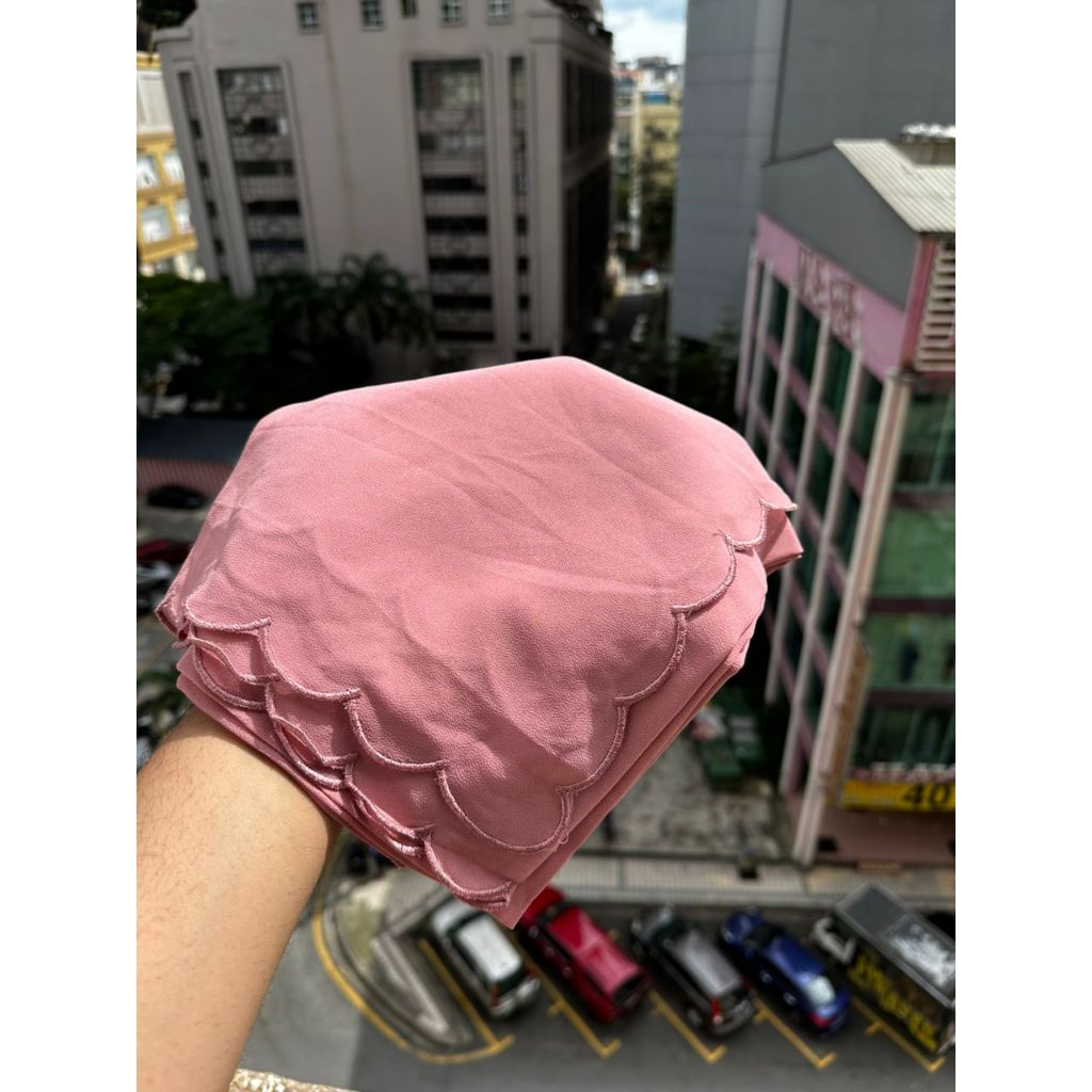 Shawl chifoon sulam embroidery murah premium Ready stock in Malaysia