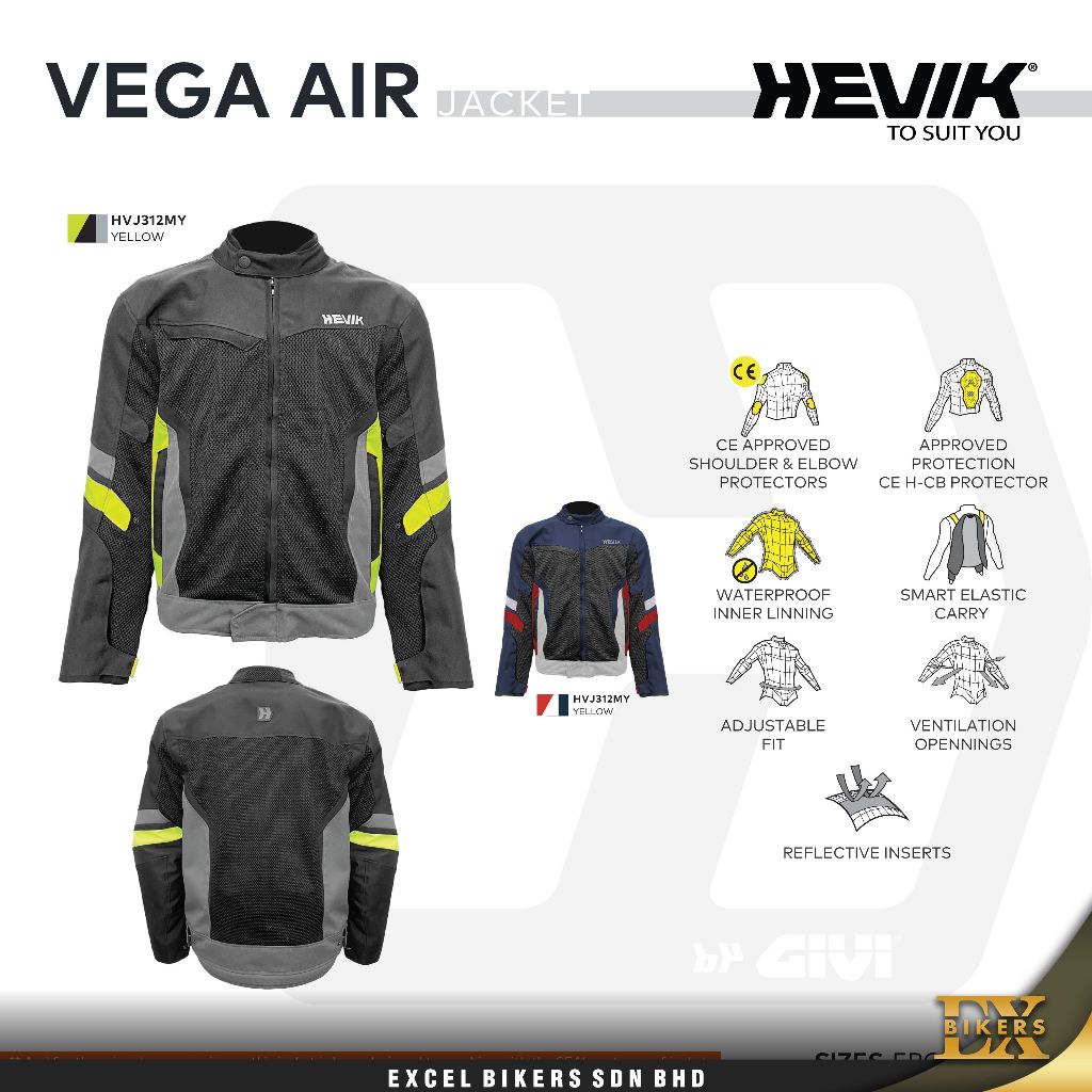 HEVIK JACKET VEGA AIR HVJ312M /MESH RIDING JACKET/ RIDING JACKET ...