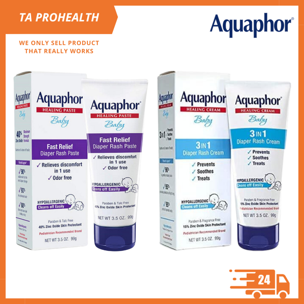 Aquaphor Fast Relief Diaper Rash Paste / Aquaphor 3 In 1 Diaper Rash