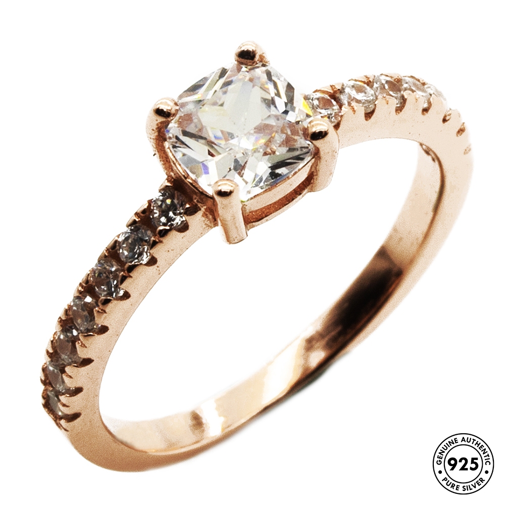ELFI Rosegold Sabrina 925 Silver Ring D28(RG) | Shopee Malaysia