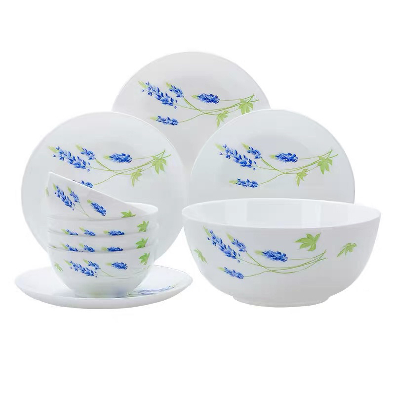 LUMINARC DIWALI SEINE BLUE FLAT PLATE / Sauce Plate / Fish Plate