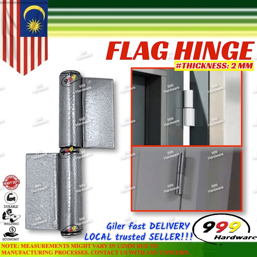 999 FLAG HINGES / FURNITURE DOOR WINDOW FLAG TYPE HINGE / WELDON