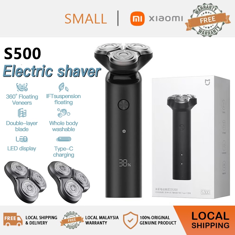 XIAOMI MIJIA Electric Shaver S300/S500 Portable Flex Razor 3 Head ...