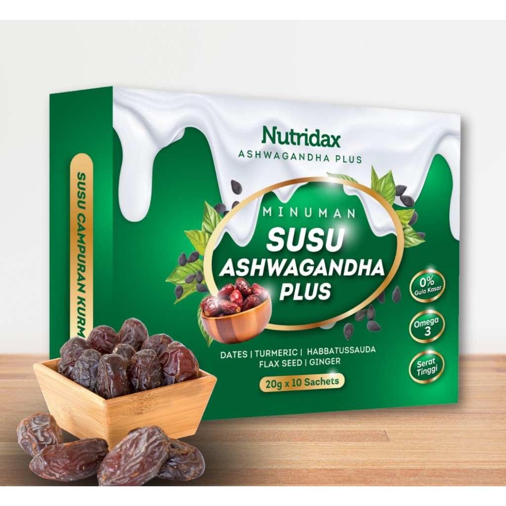 Nutridax Ashwagandha Plus Susu Campuran Kurma Solusi Kencing Manis Darah Tinggi Kolesterol 7259