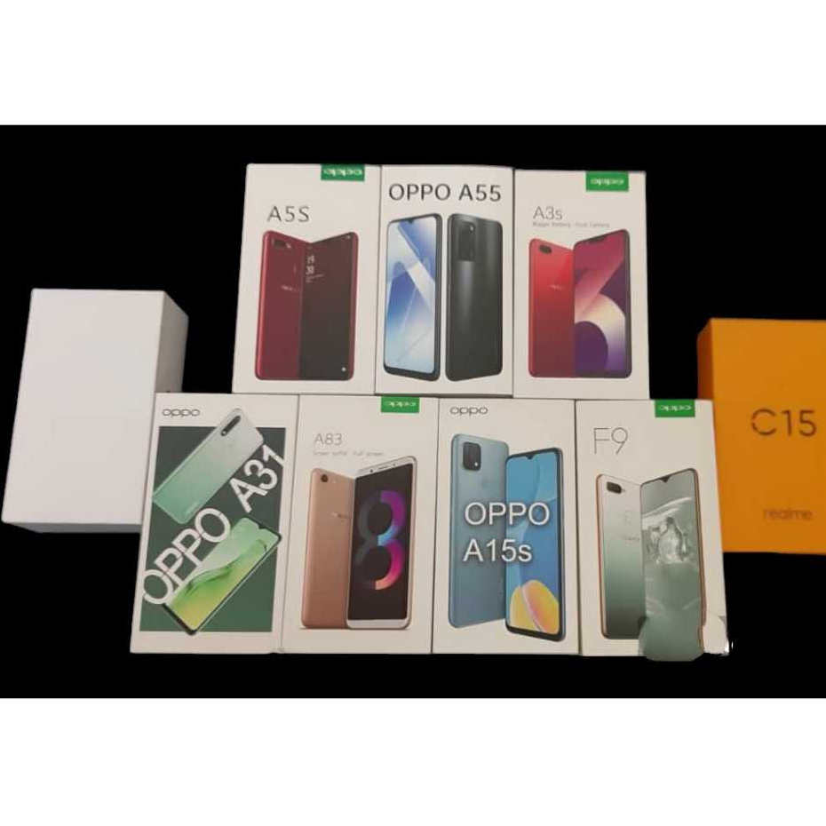 BOX ONLY OPPO A83 / A5S / A3S / A15 A15S / A55 / F9 / A31 / VIVO Y17 ...