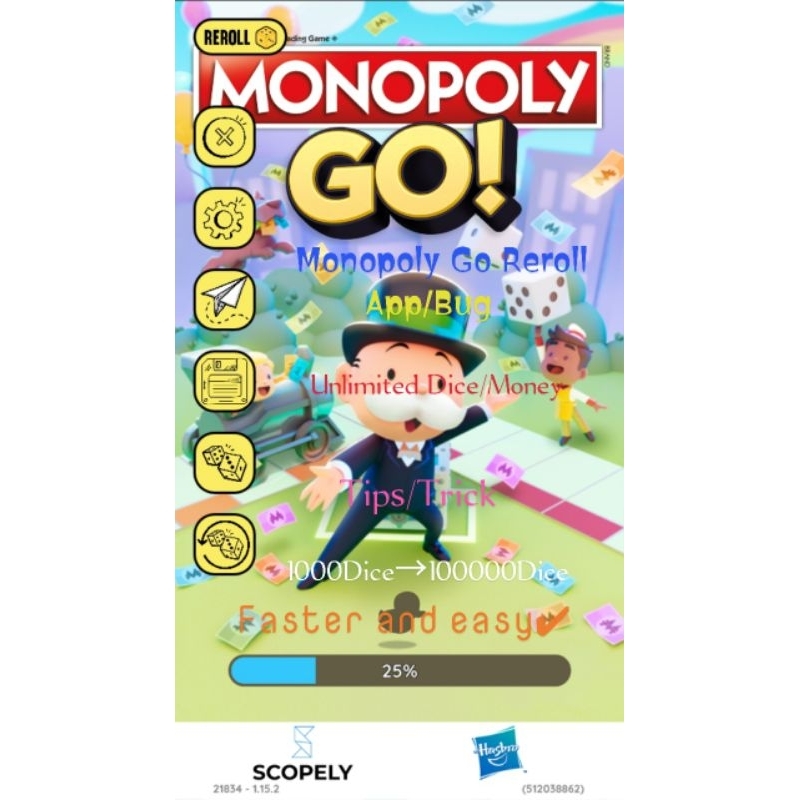 Monopoly Go Unlimited Dice/Reroll App Teaching/virtual master/Trick dadu/tips for use dice/dadu
