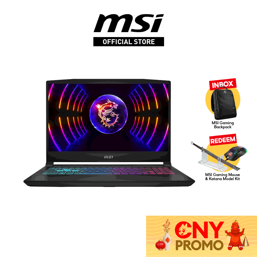 MSI Katana 15 B13VEK-046 15.6'' FHD 144Hz Gaming Laptop ( I7-13620H ...