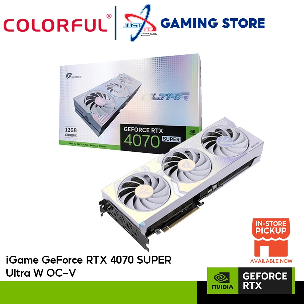 COLORFUL GeForce RTX4070 SUPER ULTRA W OC 12GB-V DDR6X GRAPHICS CARD ...