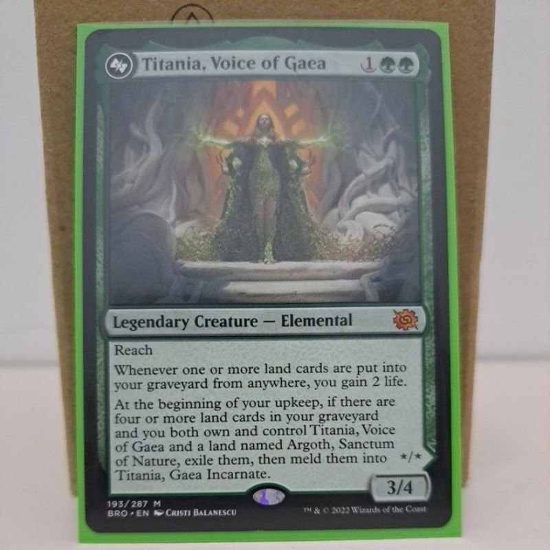 MTG Titania, Voice of Gaea (BRO)(Mythic) | Shopee Malaysia