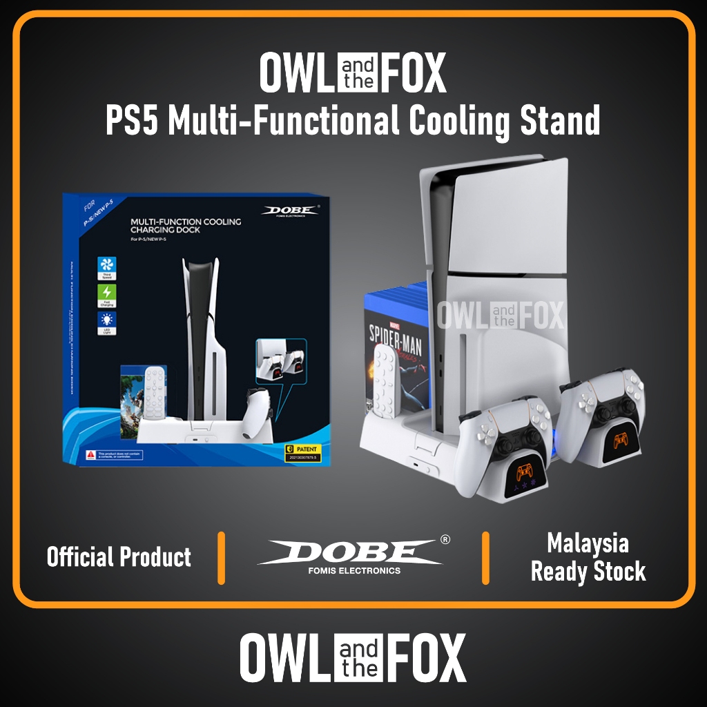 DOBE PS5 FAT / SLIM Multifunction Cooling Stand Console Cooling fan