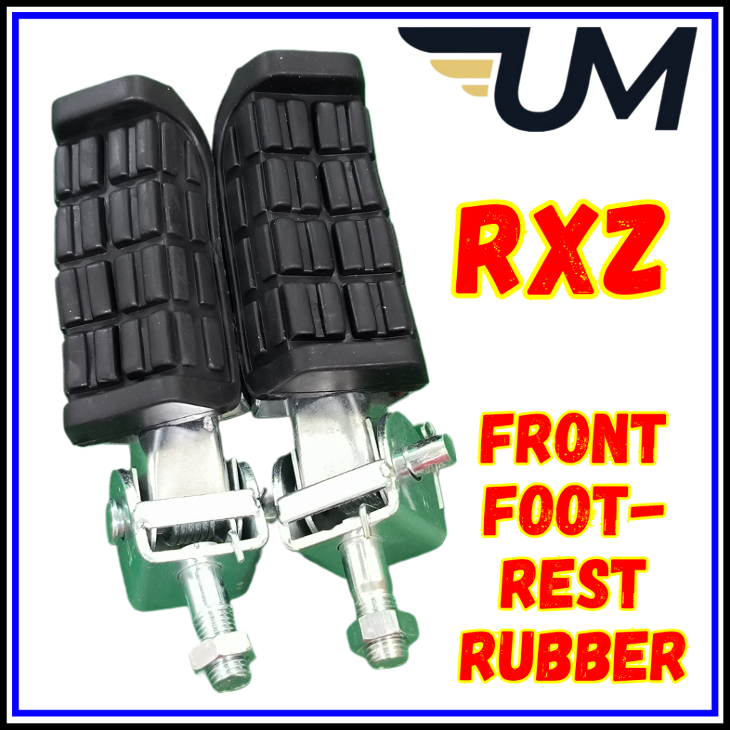 2 PCS YAMAHA RXZ CATALYZER MILI BOSS RXZ135 FRONT FOOTREST RUBBER GETAH ...