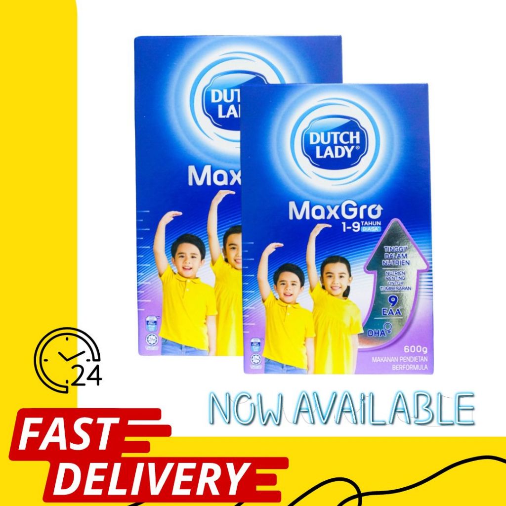 DUTCH LADY MAXGRO PLAIN 600G 1-9 YEARS (EXP: 3/24) | Shopee Malaysia