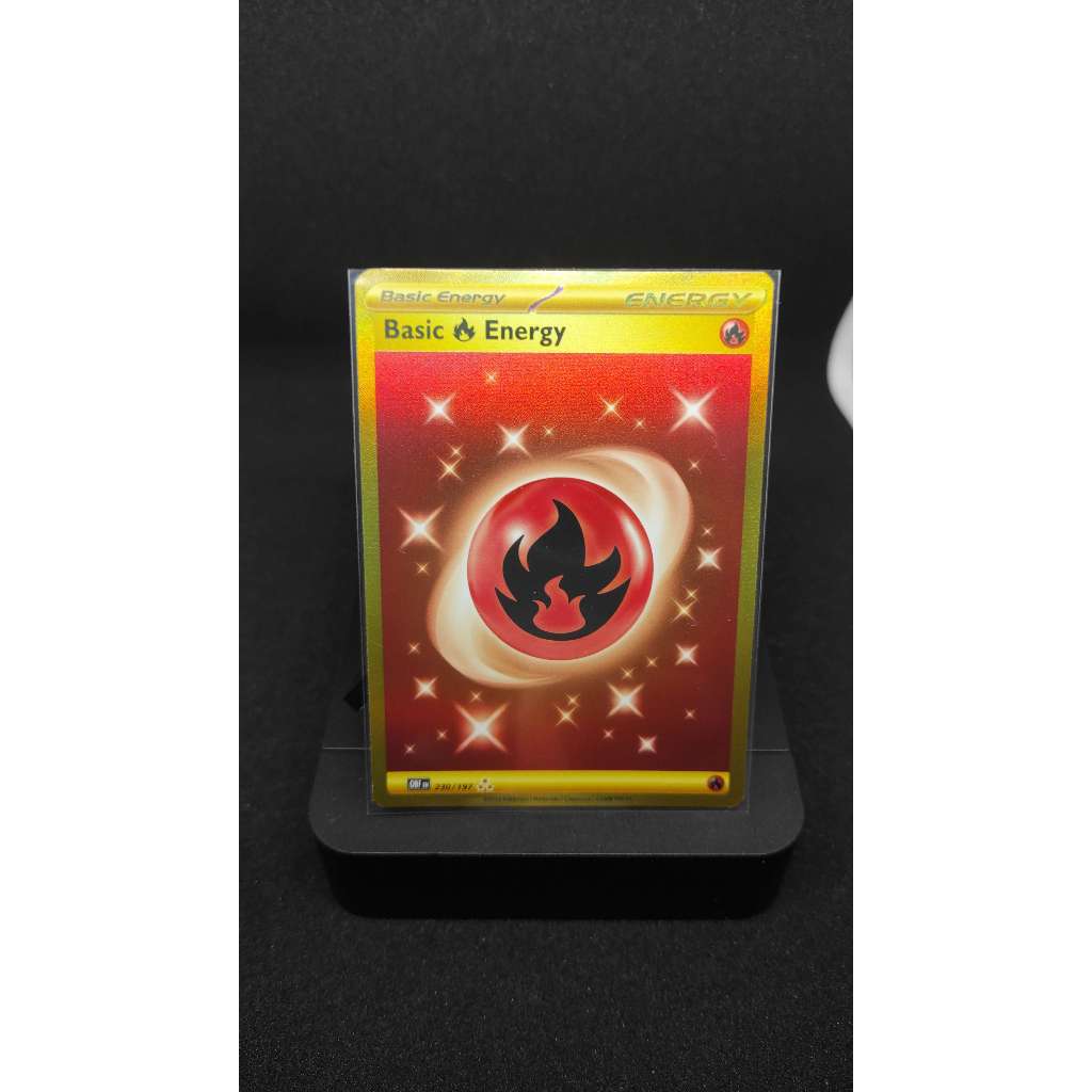 Pokemon TCG - Basic Fire Energy HR 230/197 [Scarlet & Violet Obsidian ...