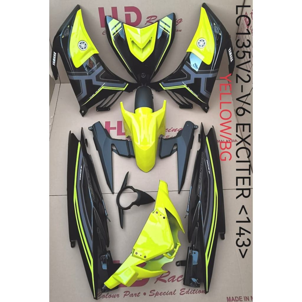 Coverset Yamaha Lc 135 V2v3v4v5v6v7 Exciter Shopee Malaysia 3806