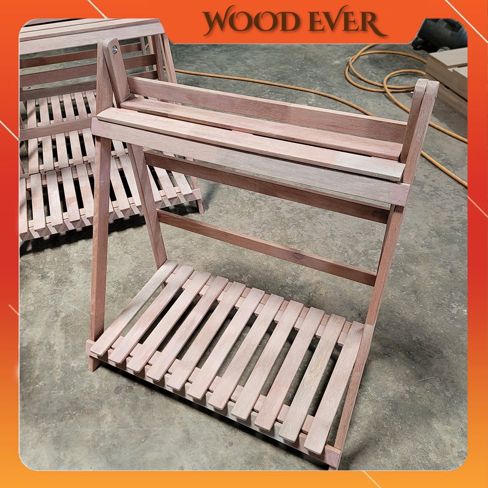 G19-800 Foldable Garden Rack 2 Tiers Garden Rack Flower Stand Solid ...