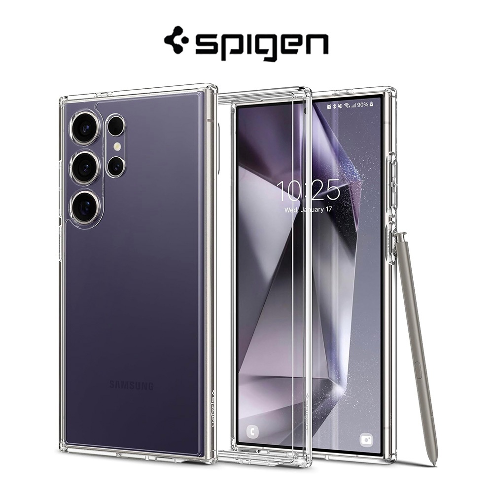 Spigen Galaxy S24 Ultra Case 6.8 Ultra Hybrid / Crystal Hybrid Clear  Casing Mil-Grade Drop Protection Samsung Cover
