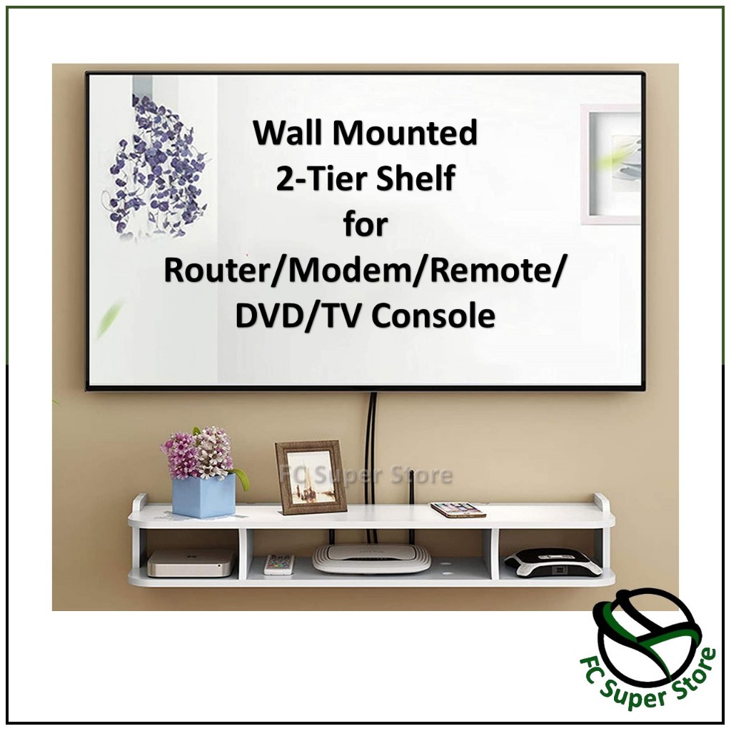 FCSS - Storage Rack / Rak Dinding / Wall Mounted TV Rack / Router DVD ...