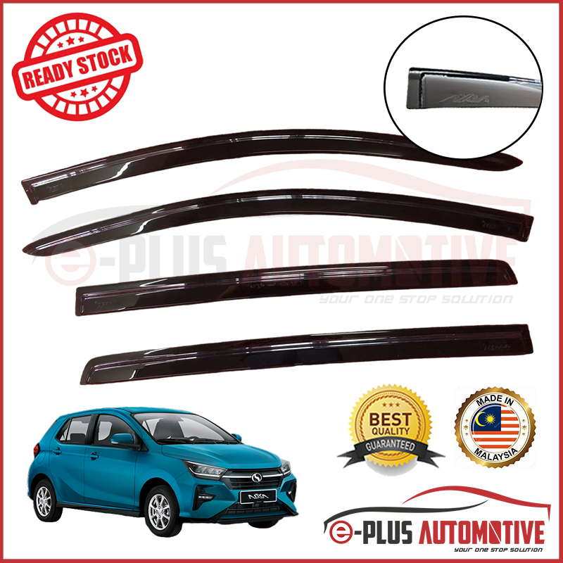 (Buatan Malaysia) Perodua Axia 2023 Injection Car Window Deflector Rain ...