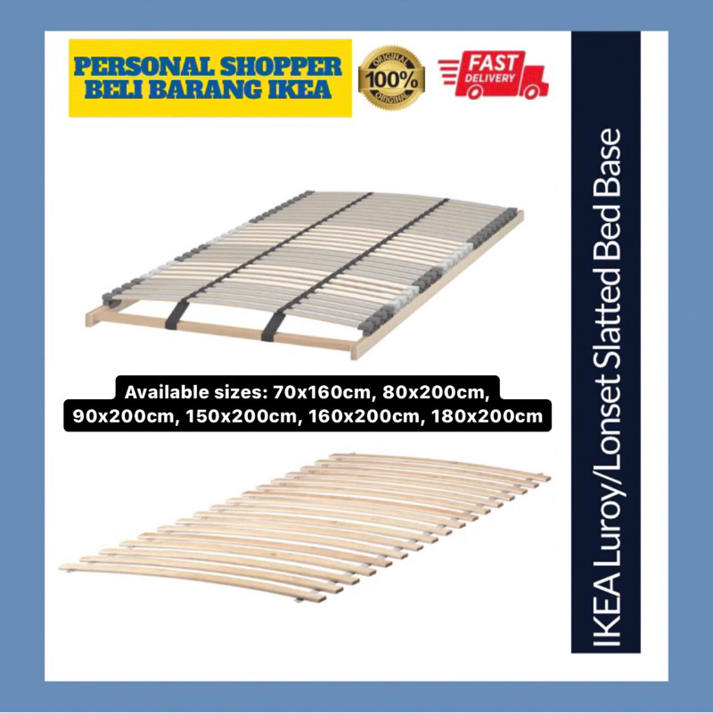 IKEA Luroy Slatted Bed Base Shopee Malaysia