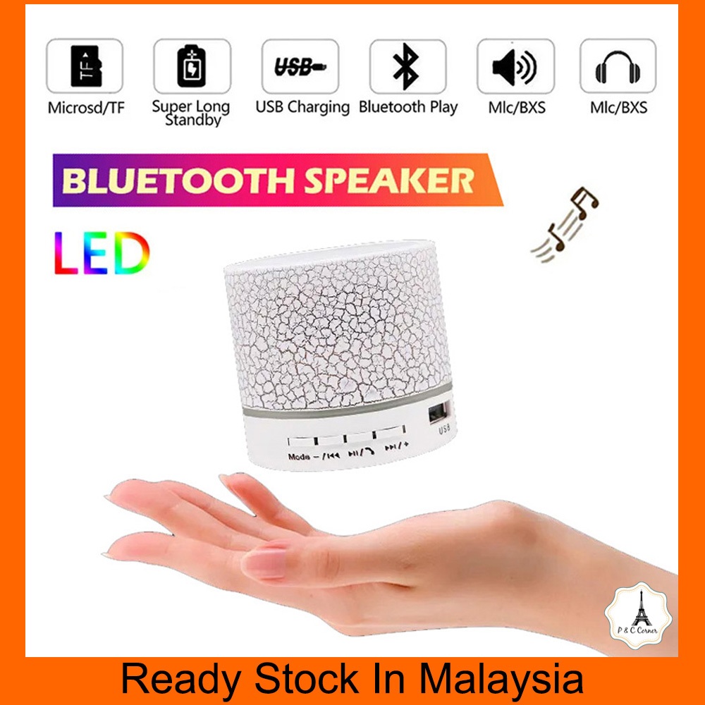 LED MINI Bluetooth Speaker A9 TF USB FM Wireless Portable Bluetooth ...