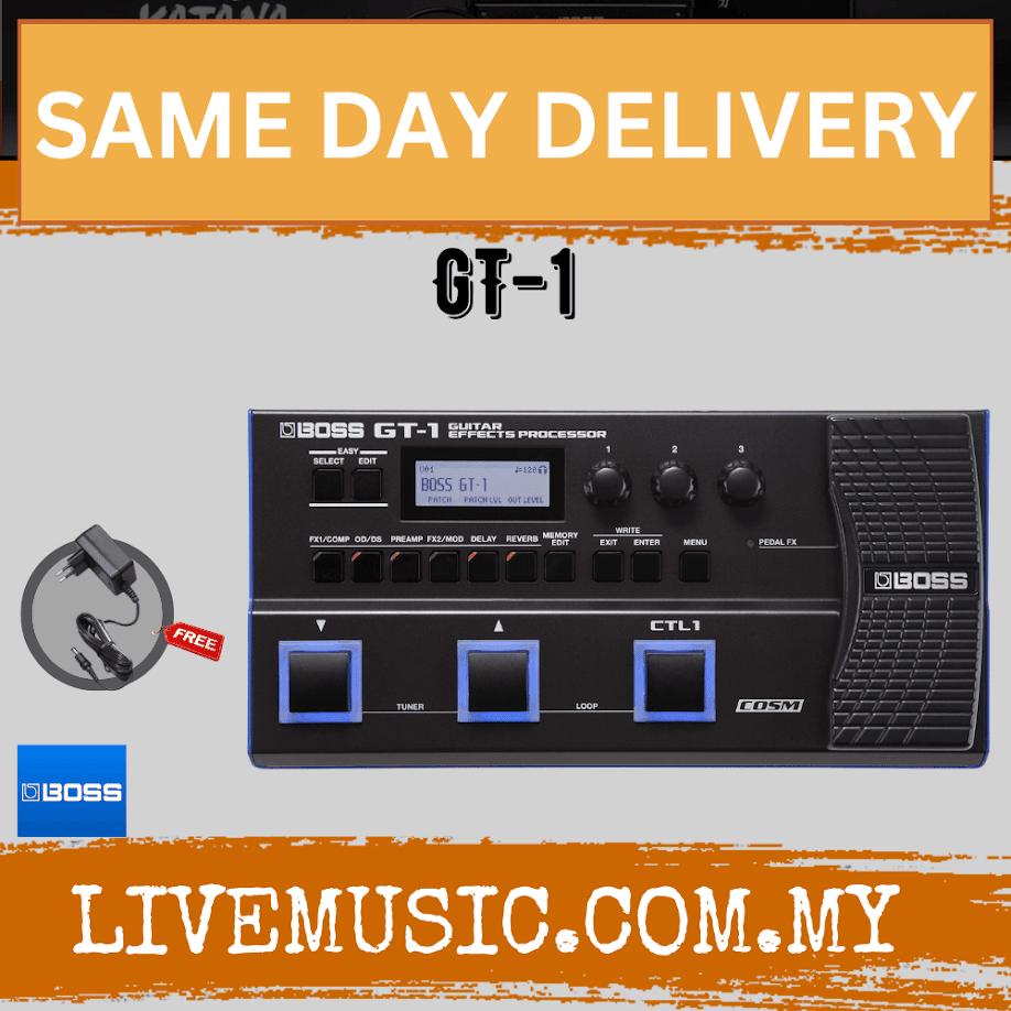Boss GT1 Guitar MultiEffects Pedal with Adapter (GT1) Shopee Malaysia